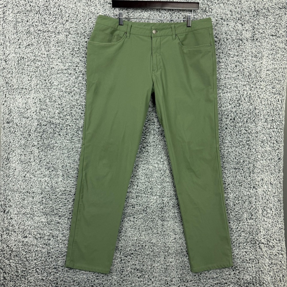 Lululemon Pants Mens 36 Green ABC Classic Fit Warpstreme Chino Golf Casual